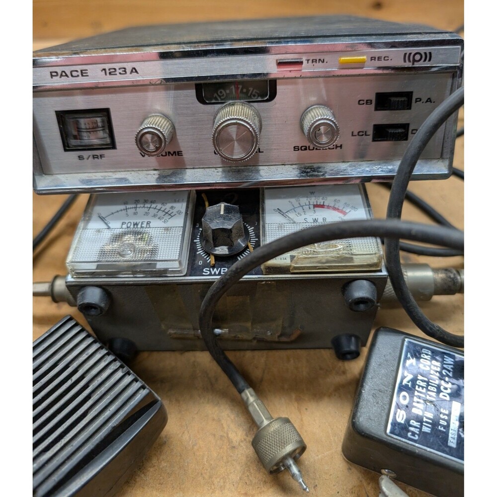 Vintage Pace 123A CB Radio Transceiver As Is Untested